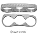 DIAMOND PLATE 3 FINGER RING RT-3FNGRDP10- SIZE 10