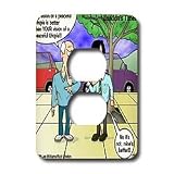 Londons Times Funny Music Cartoons - Utopia Arguments - Light Switch Covers - 2 plug outlet cover