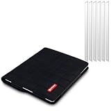 Apple iPad 3/2 Black 'The Pad' Folio Case / Cover / Pouch / Holster with Stand Function + 6-in-1 Screen Protector Pack By Shocksockby Shocksock