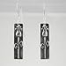 Jewelry : Pretty Tulip Dangle Earrings in Sterling Silver, #9226