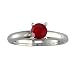 Search : 1 Ct. Ruby Gemstone Solitaire Ring Engagement Style in 14K White Gold