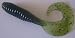 4" Green w/specks Curl Tail Chubby Grub - 6 pack