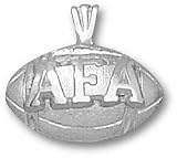 Air Force Falcons Solid Sterling Silver ''AFA'' Football Pendant