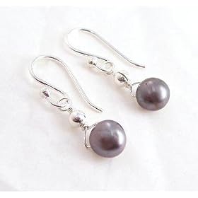 Freshwater Peacock Pearl Drop Earrings