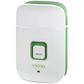 Exido Care Mens Rechargeable Electric Shaver USB White/Green