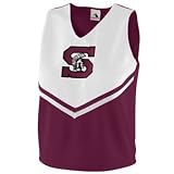 Ladies Pride Shell - MAROON AND WHITE - LARGE