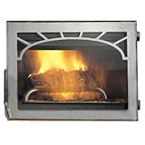 Napoleon H334-SS Satin Chrome Prestige Webbed Arched Door for Napoleon NZ-26 Fireplace H334