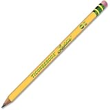 Dixon Ticonderoga Laddie Intermediate #2 Pencils With Erasers, Box Of 12, Yellow (13304)