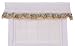 Ellis Curtain Kitchen Collection Sea Shells Ruffled Valance, White