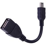 L.L. USB A Female to Mini USB B 5 Pin Male Adapter Cable, 2 pack