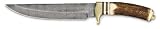 Damascus Filework Bowie Knife