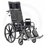 Drive Medical STD18RBDFA 18 Sentra Full Reclining Wheel Chair with Detachable Full Arm