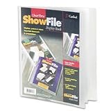 Clearthru Showfile Display Book, 12 Pocket, Letter Size, Clear CRD51532