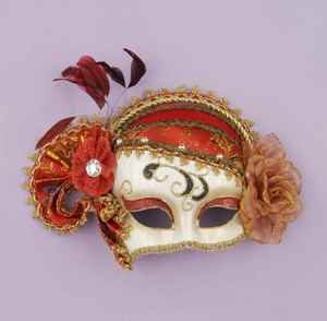Masquerade Venetian Victorian 1920's Style Mardi Gras Mask