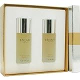 Escape By Calvin Klein For Men. Set-edt Spray 3.4 Ounces & Aftershave 3.4 Ounces