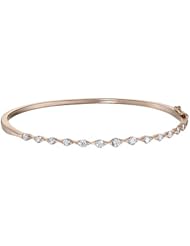 14K Rose Gold Diamond Bangle Bracelet - 1.00 Ct. -- LIFETIME WARRANTY