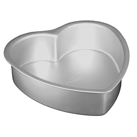 Fat Daddio's Anodized Aluminum Heart Cake Pan, 6 Inch x 3 Inch by Fat Daddio's