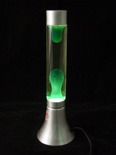 TEST TUBE LAVA LAMP - GREEN GLOW MOTION - MODERN DESIGN