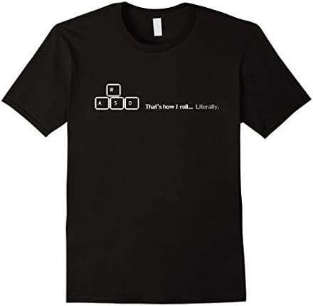 Men's Thanks Videogames: WASD Roll T-Shirt eSports, Gaming. XL Black