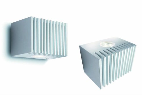 Philips Ledino 33603/31/16 Wandleuchte / 220-240V / 50-60Hz / weiss / Aluminium / 2 x 7,5 W / 3100K warm-weiss / dimmbar / Ein-/Ausschalter