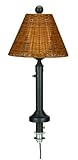 Tahitti 11777 Bronze Umbrella 28-inch Table Lamp With Antique Honey Shade