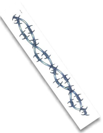 31EcGYRMH1L. SL500  Barb Wire Armband stick on Tattoo #28
