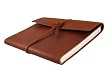 Genuine Leather Writer's Notebook - Hand made in the USA, Saddle