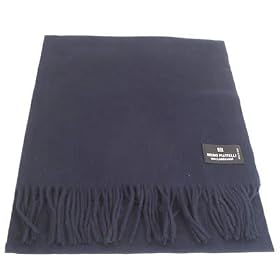 Bruno Piattelli Navy Designer Unisex Wool Scarf Scarves