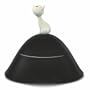 Alessi Katzennapf Mi� mit Deckel, schwarz