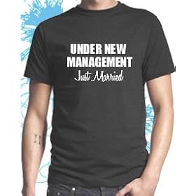 Just Married Under New Management Mens T-shirt by Dead Fresh