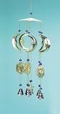 Brass moon stars sun windchimes - Style 28465