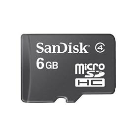 6GB MicroSDHC Card with SD Adapter (Bulk Package) by SanDisk