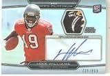 2010 Topps Platinum Autographed Patches #MW Mike Williams - Tampa Bay Buccaneers (RC - Rookie Card Insert Autographed - Piece of Authentic AMAZIN MULTI-COLOR PATCH - Serial #d to 800) (Football Cards)