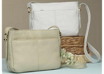 C.B. Collections Leather Bucket Handbag