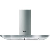 Hotpoint-Ariston - HH90E IX/HA - Hotte D&eacute;cor / Chemin&eacute;e - Int&eacute;grable - 89,8 cm - Inox