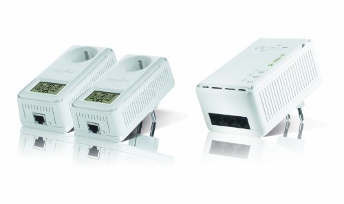 devolo - pack de 3 adaptateurs CPL (2x200 AV Smart+ et 1x200 AV Wireless N): 1 port Fast Ethernet / prise gigogne intégrée