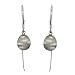 18k White Gold Ball Matt Spark Earrings