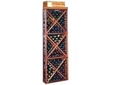 Wine Cellar Innovations Designer Series Collection Premium Redwood with Dark Walnut Stain Open Diamond Cube 72x24x13-in.