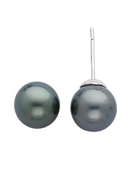 Tahitian 10-11mm South Sea Cultured Pearl Stud Earrings