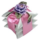 Triplet Sachets-Celadon with Pink Ribbon and Laven