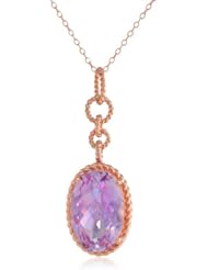 Sterling Silver Gemstone Pendant Necklace, 18"