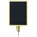 Lavi 50-1131DV Premium Slotted Vertical Drum Top Traditional Post Sign Frame, 11" Width x 14" Height Media, Gold