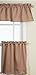 Lorraine Home Fashions Facets Room Darkening Blackout Tier Curtain Pair, 55 by 24-Inch, Taupe