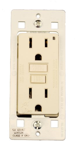 Leviton 7599-C0T Smartlock Pro GFCI Receptacle with Cheetah Speed Anchors, Almond On Sale