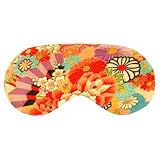 Cris Notti Sleep Mask - Turquoise Blue Kimono