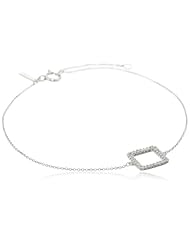 Adina Reyter Tiny Pave Square Silver Bracelet