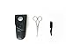 Facial Hair Scissors - Top Quality Stainless Steel - Rounded Tips for Safe Ear and Nose Hair Removal - Easy to Use At Home or When Traveling - Includes Case and Grooming Comb