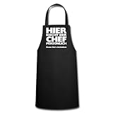 Spreadshirt Unisex Hier kocht der Chef persönlich! Essen Sie's... Schürze