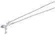 Solid Sterling Silver Lock & Key Anklet 9" chain