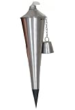 16 Inch Nickle Plated Outdoor Garden Tiki Torch